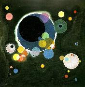 Wassily Kandinsky Red oval oil on canvas